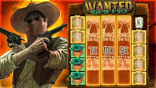 BIGGEST WIN On WANTED DEAD OR A WILD SLOT!!