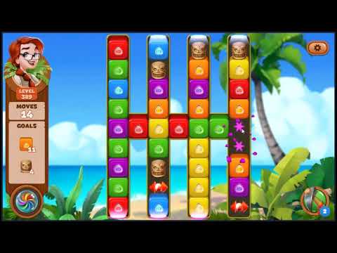 Lost Island Blast Adventure Level 389 - NO BOOSTERS 🏝️ | SKILLGAMING ✔️