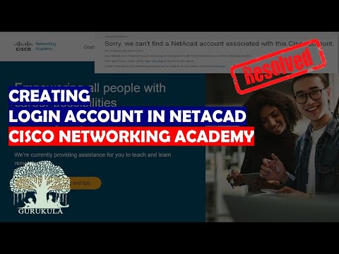 Part of a video titled Creating Login Account in Cisco NetAcad - YouTube