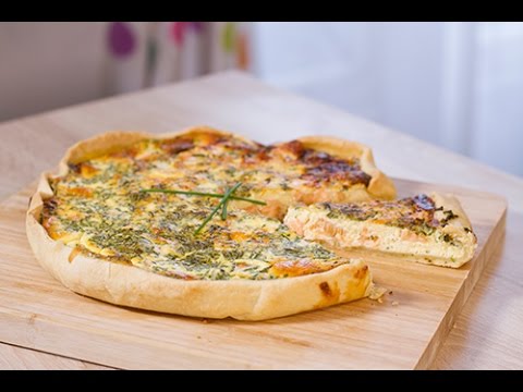 Quiche au saumon faite maison