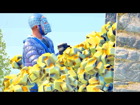 i'm DROWNING in SULFUR after the FIRST WALL of a TINY STONE BASE...