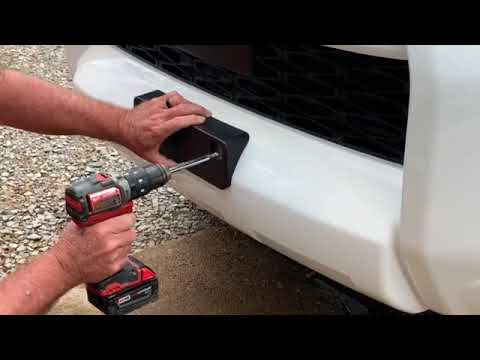 2022 Toyota 4 Runner Front License Plate Installation