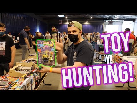 Toy Hunt at Retrodungeon Kalken 2021! TMNT, Mighty Max, Game Boy, Gremlins - Convention Toy Hunting.