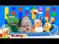 BabyTV Row Your Boat Slow EASY Medium 4K Piano Tutorial