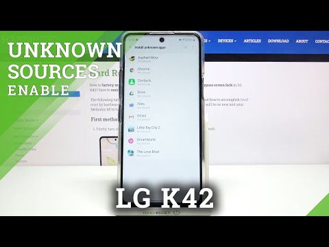 How to Enable Unknown Sources in LG K42 - Allow Installing Apps From Unknown Sources