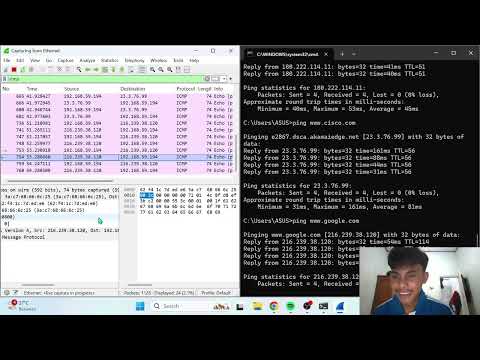 netacad 3.7.10 Lab - Use Wireshark to View Network Traffic