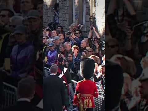 The moment a man shouted at Prince Andrew during procession
