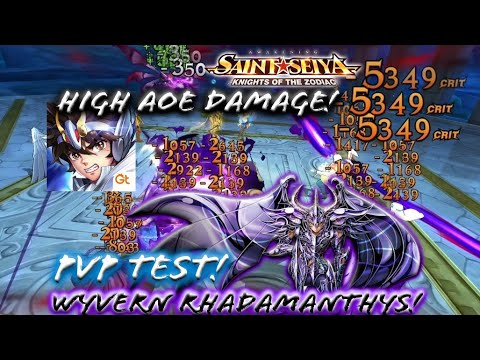 Saint Seiya: Awakening (KOTZ) - Trying Wyvern Rhadamanthys at Global PvP! High AoE Damage!