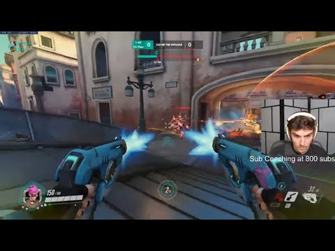 JAKE TRACER AND REAPER VS DANTEH ECHO! [ OVERWATCH SEASON 24 TOP 500 ]