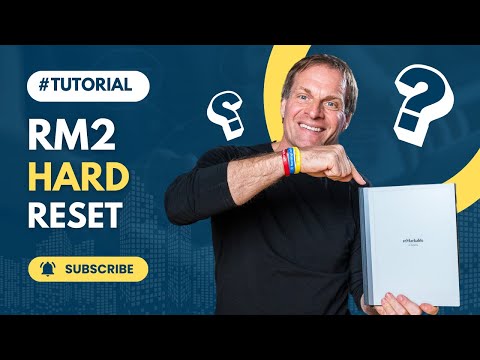 Remarkable 2 Tutorial Hard Reset