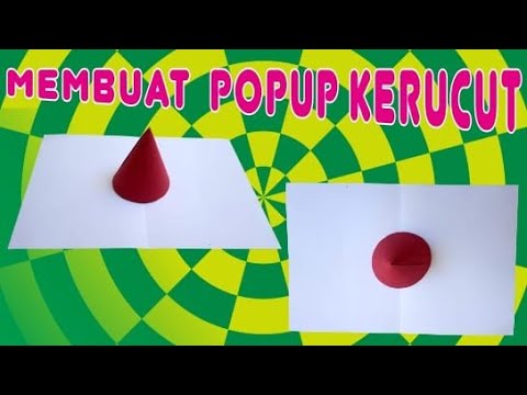 Membuat pop up kerucut | pop up cone | fam n car