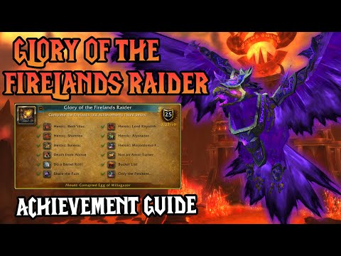 Glory of the Firelands Raider SOLO Guide 🔥 Corrupted Fire Hawk Mount 💜 Only the Penitent Explained!
