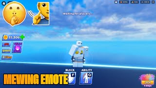 How to get the MEWING Emote in Blade Ball