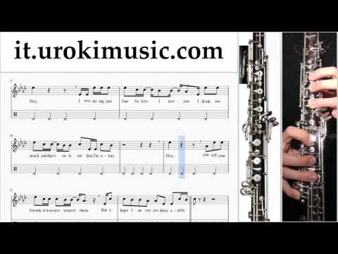 Lezioni di Oboe The Chainsmokers ft. Halsey - Closer Tutorial Spartito Parte#2 um-276