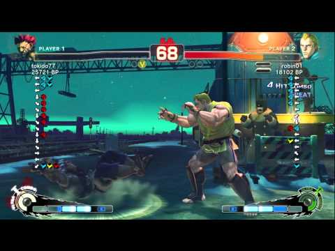 Tokido [Akuma] vs robin01 [Abel] SSF4 Japanese Online Ranked Matches - TRUE-HD