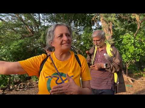Bund garden site walk 4th June 2023 with Jeevitnadi founder member-Shailaja Deshpande and others
