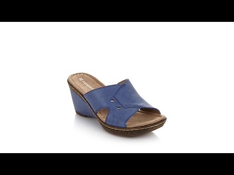 Naturalizer "Hurry" Platform Wedge Slide Sandal