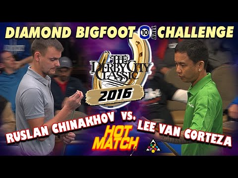 HOT MATCH! Ruslan CHINAKHOV vs. Lee Vann CORTEZA: 2016 Derby City Classic Bigfoot 10-Ball Challenge