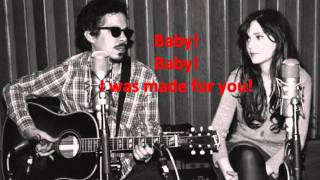 She & Him-I was made for you (Lyrics on the screen)