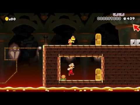 Super Mario Maker My Level Bowsers Castle Mayhem Gameplay