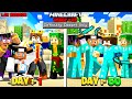 100 Days In DESERT Only World In Hardcore Minecraft 1 21