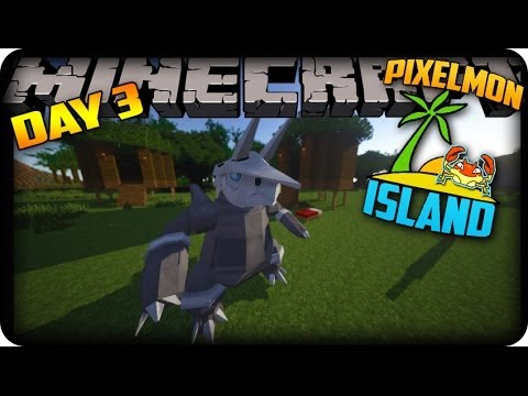 MINECRAFT PIXELMON ISLAND - Day 3 - VOLCANO OF DEATH!