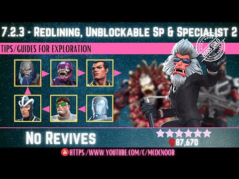 MCOC: Act 7.2.3 - Redlining, Unblockable SPs & Specialist 2-(Book 2, Act 1.2)-Tips/Guides-No Revives