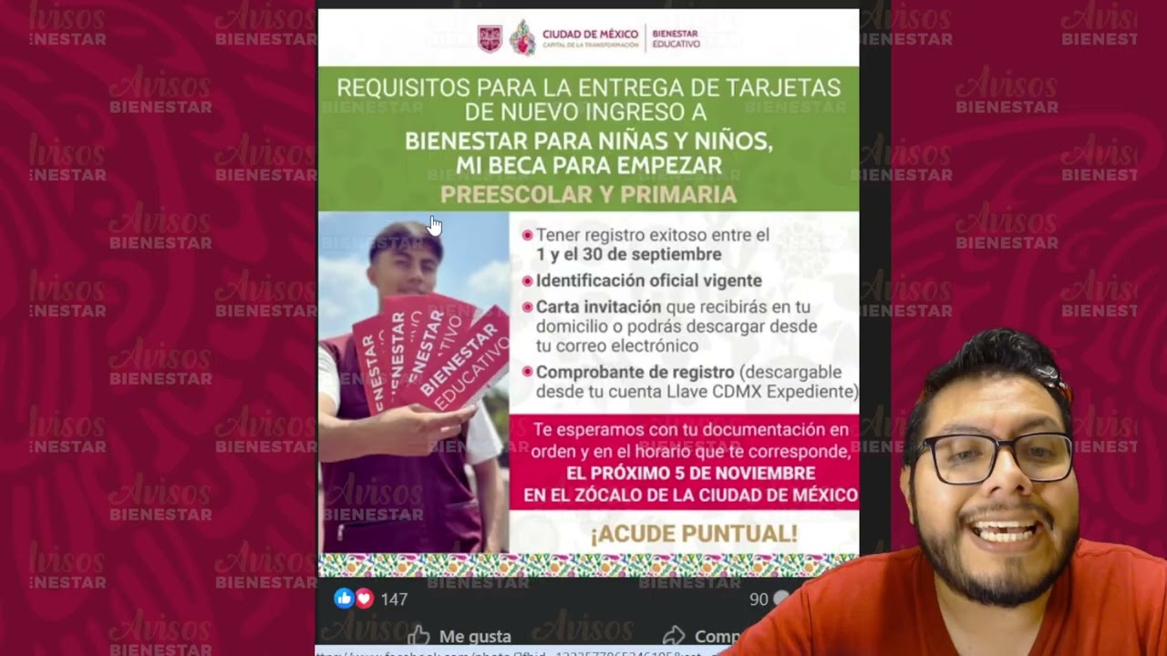 ¡Esto debes llevar! Para recibir tu tarjeta de mi beca para empezar 2025 - 2026 el 5 de noviembre