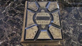preview picture of video 'Old Holy Bible Book Old and New Testaments'