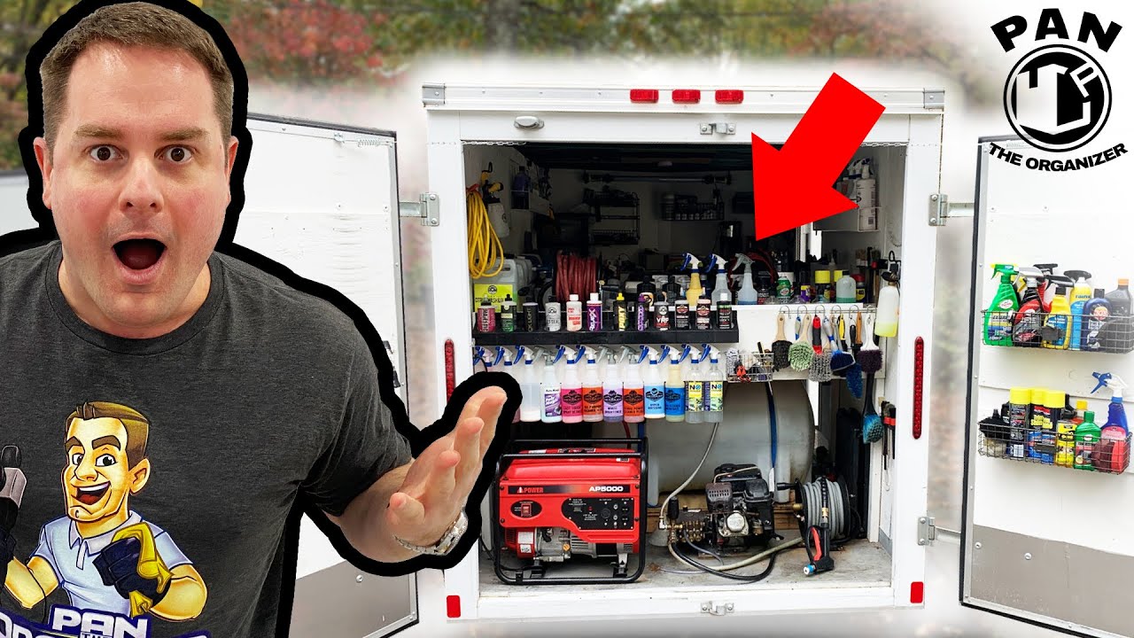 MOBILE DETAILING TRUCK SETUP!  Products, tools and equipment !!
