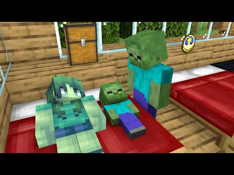 Funny Zombie Family - Minecraft Animation
