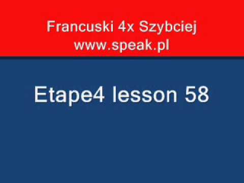 French Lesson Etape4 lesson 58 - Direct Method Speak.pl