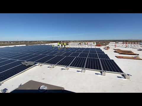 Austin, Texas Commercial Solar Installation Time Lapse