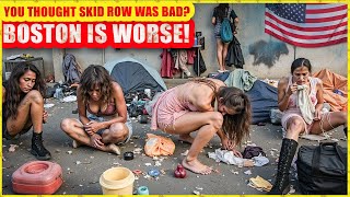 Inside Boston HOMELESS HELL – Prostitution & Chaos - Even Cop Can't Solve | Travel Documentary