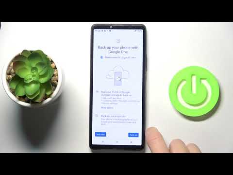 How to Backup SONY Xperia 10 III with Google One - Google Backup