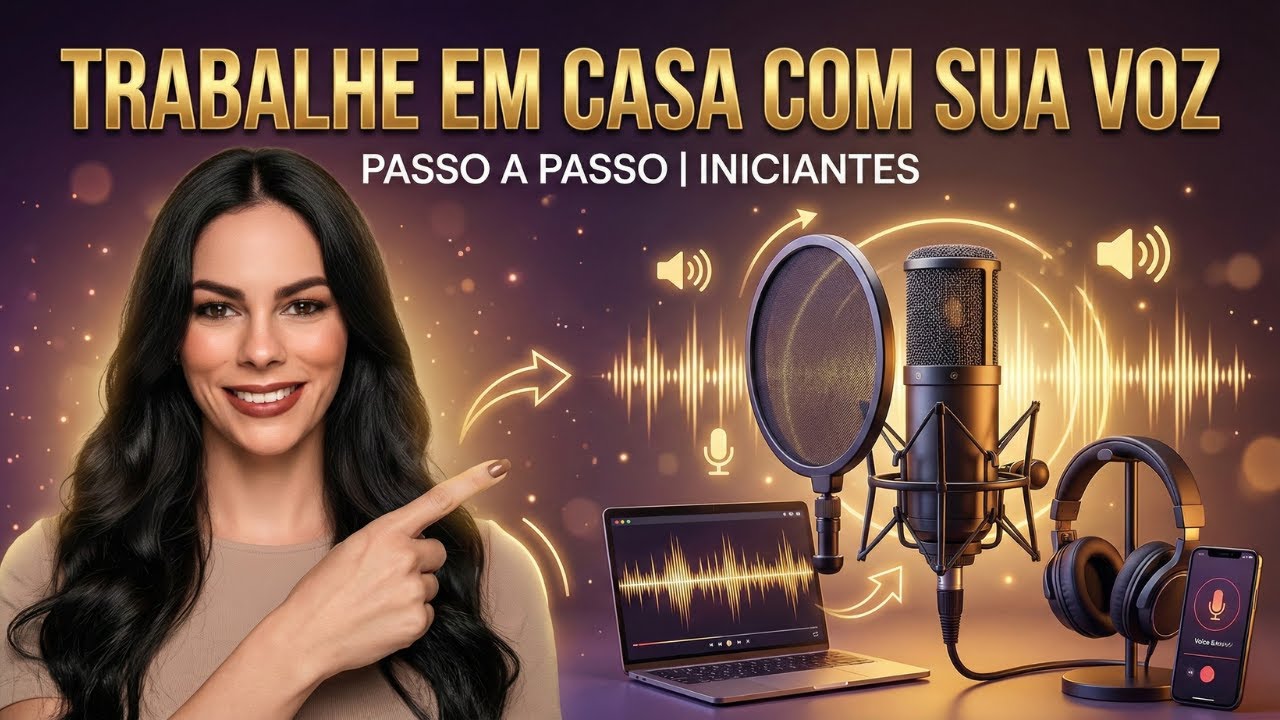 GANHE $100 REAIS POR DIA PARA TRABALHAR EM CASA COM A SUA VOZ