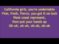 The Baseballs - California Gurls (lyrics) 