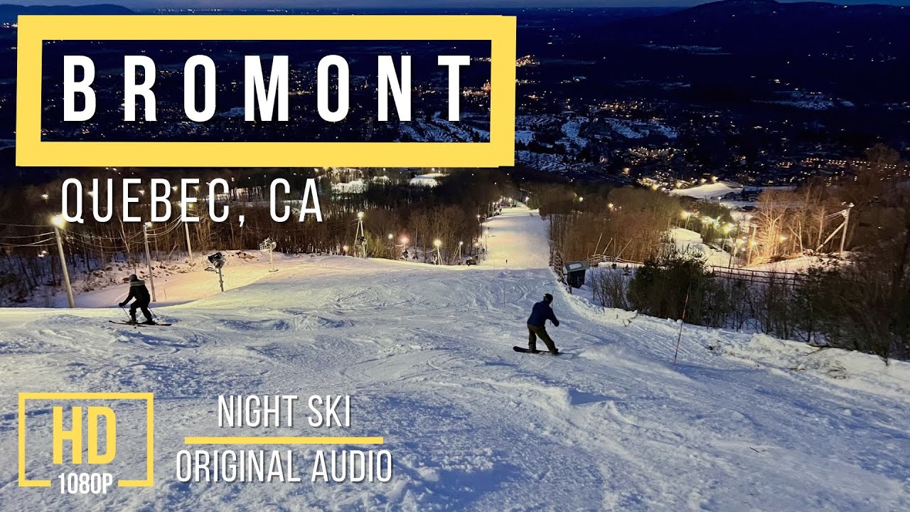 Night Skiing in Bromont