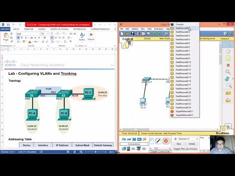 6.2.2.5 - 3.2.2.5 Lab - Configuring VLANs and Trunking