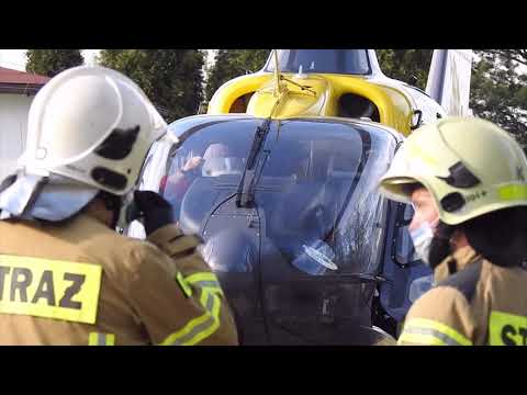 Zderzenie dwóch pojazdów osobowych w Lędzinach- działania służb