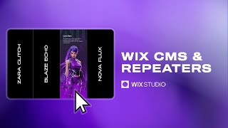 Download the video "How to Use Wix CMS & Repeaters | Wix Studio Tutorial"