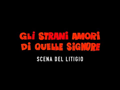 GLI STRANI AMORI DI QUELLE SIGNORE (Paul Verhoeven, 1971) scena del litigio
