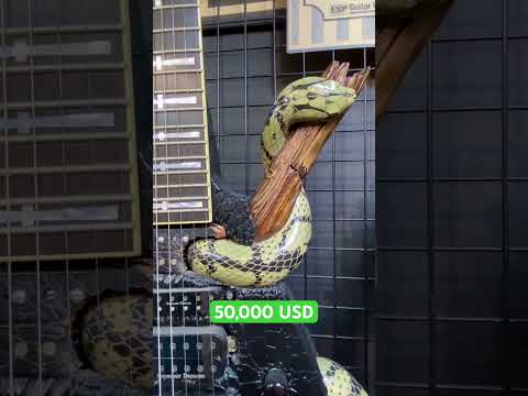 50,000 dollar guitar. ESP rv snake. #rareguitar #expensive #espguitars #flyingV