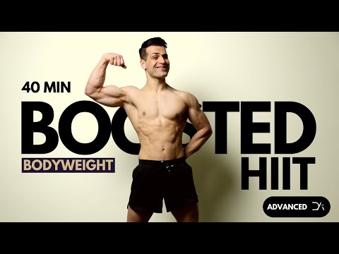 40 min BOOSTED Bodyweight HIIT (Cardio + Strength + Endurance)