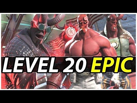 HELLBOY Level 20 EPIC LOADOUTS!  "4 AWESOME Loadouts!" (Injustice 2)