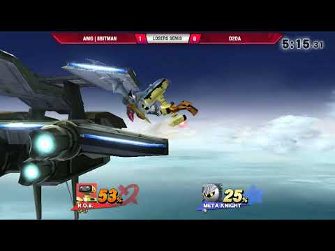 VS Weekly 11/1/18 - Losers Semis - AMG | 8BitMan (ROB/Diddy Kong) vs D2da (Meta Knight) - Smash 4