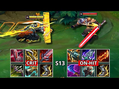 ON-HIT MASTER YI vs CRIT MASTER YI FULL BUILD FIGHTS & Best Moments!
