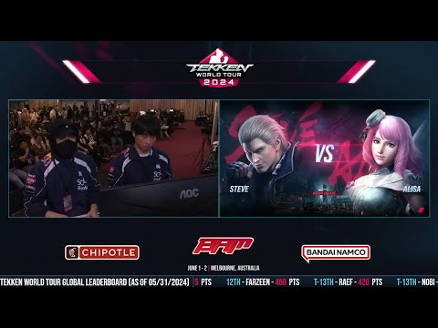 Lowhigh (Steve) vs. Chanel (Zafina/Alisa) TWT 2024 - Battle Arena Melbourne 2024: Grand Finals