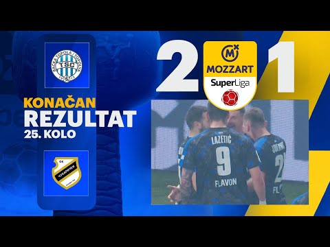 Mozzart Bet Super liga 2024/25 - 25.Kolo: TSC – ČUKARIČKI 2:1 (1:0)