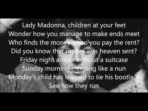 download lagu mp3 mp4 Lady Madonna Lyrics Beatles, download lagu Lady Madonna Lyrics Beatles gratis, unduh video klip Lady Madonna Lyrics Beatles